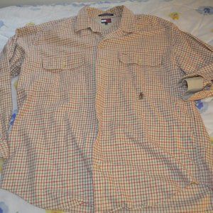 Vintage Men's Plaid Flannel Shirt by Tommy Hilfiger